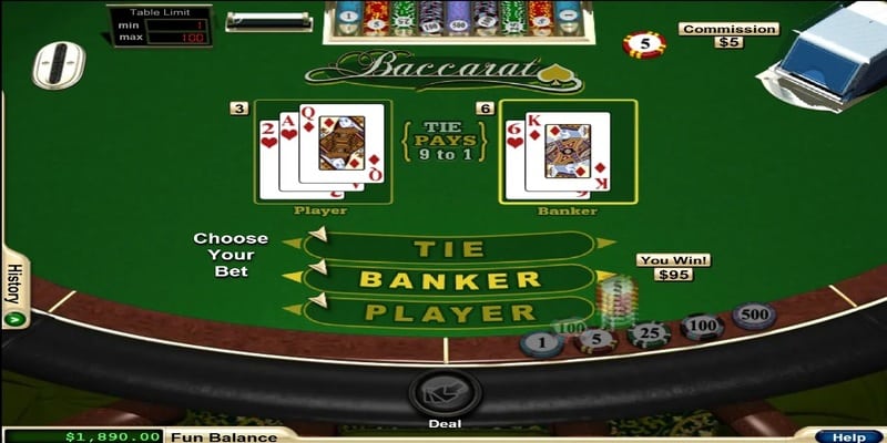 Baccarat - Tựa game Casino VN88 hấp dẫn